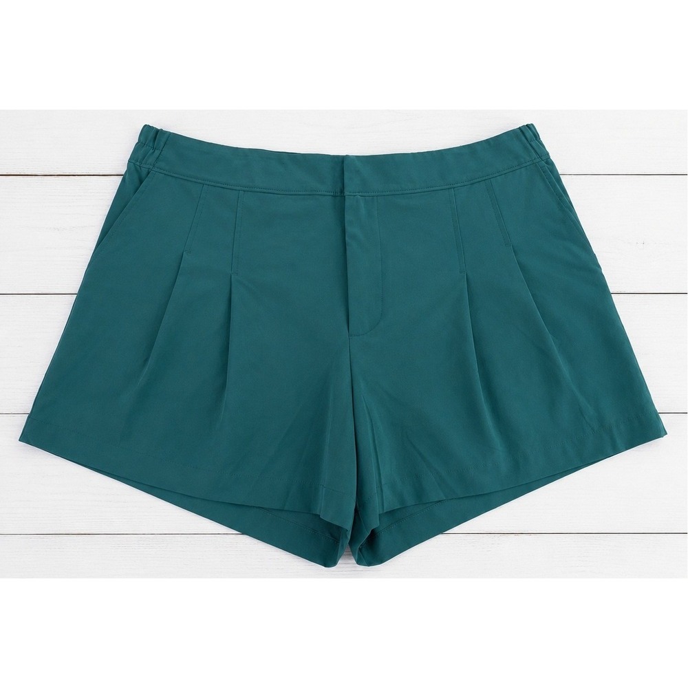 All in Motion Golf Shorts High Rise Moisture Wicking Athletic Green XL 4358